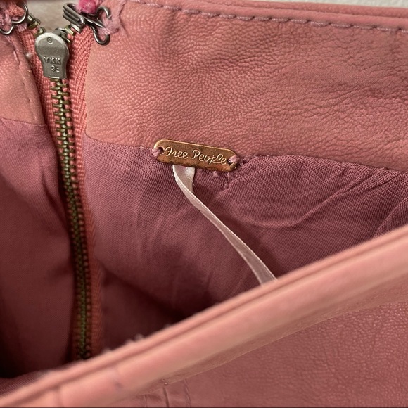 Free People Faux Vegan Leather Coated Mini Skirt - Picture 5 of 8